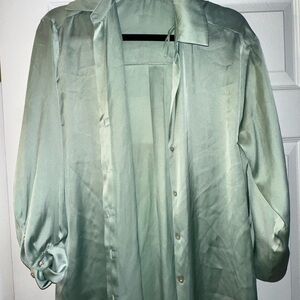 Zara Light Green Men's Button Down Shirt